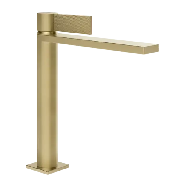 Смеситель для раковины Gessi INVERSO DIAMANTATO 73606#727 цвет-браш.латунь PVD