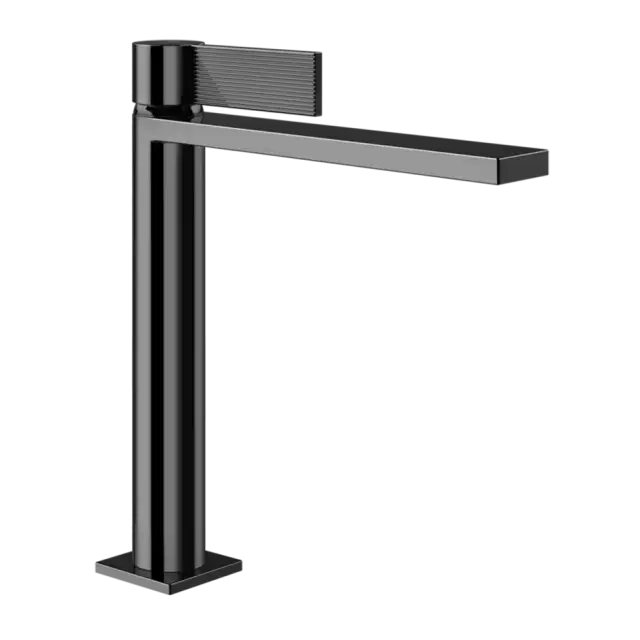 Смеситель для раковины Gessi INVERSO RIGATO 73506#706 цвет-Black Metal PVD