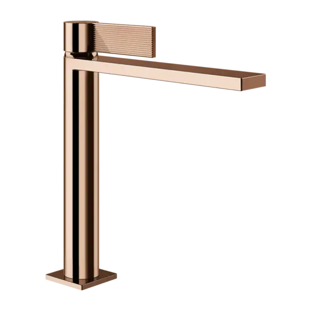 Смеситель для раковины Gessi INVERSO RIGATO 73506#030 цвет-Медный PVD