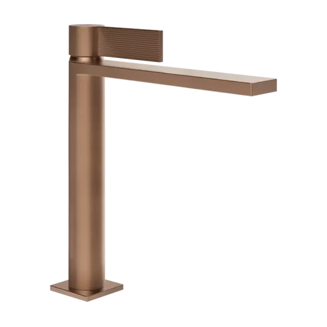 Смеситель для раковины Gessi INVERSO RIGATO 73555#708 цвет-браш.Медный PVD