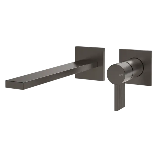 Смеситель для раковины Gessi INVERSO RIGATO 73588#707 цвет-Black Metal Brushed PVD
