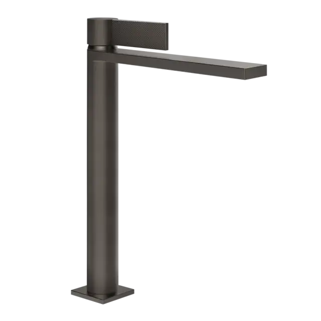 Смеситель для раковины Gessi INVERSO DIAMANTATO 73653#707 цвет-Black Metal Brushed PVD