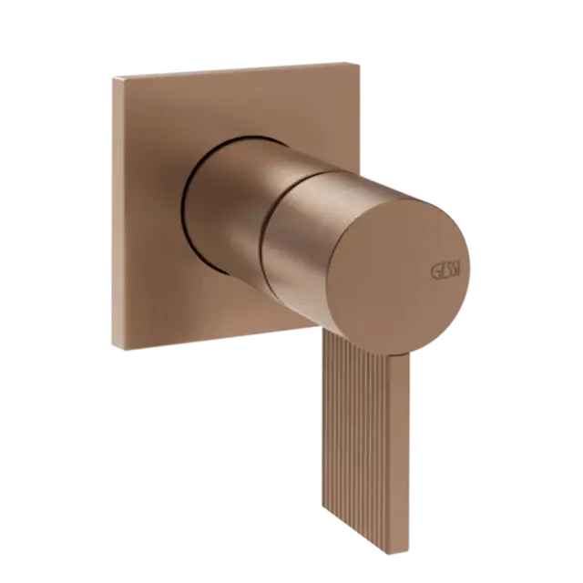 Смеситель для раковины Gessi INVERSO RIGATO 73509#708 цвет-браш.Медный PVD