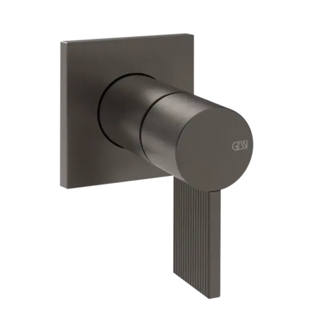 Смеситель для раковины Gessi INVERSO RIGATO 73509#707 цвет-Black Metal Brushed PVD