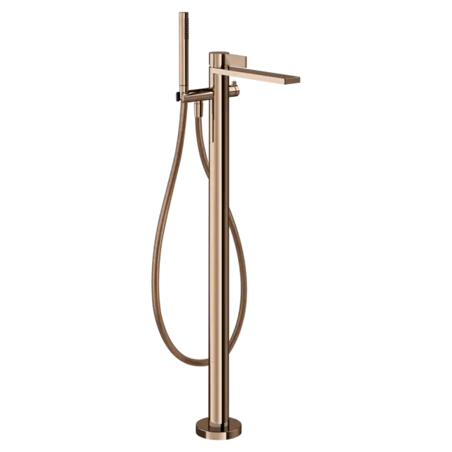 Смеситель для ванны Gessi INVERSO RIGATO 73528#030 цвет-Медный PVD