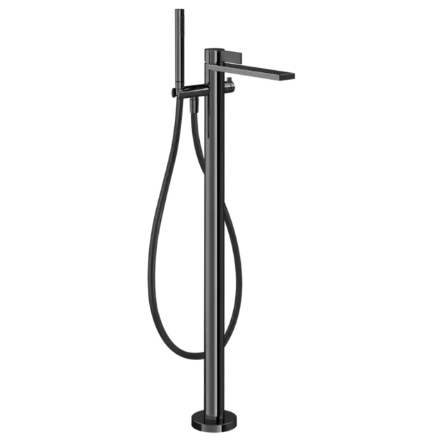 Смеситель для ванны Gessi INVERSO RIGATO 73528#706 цвет-Black Metal PVD