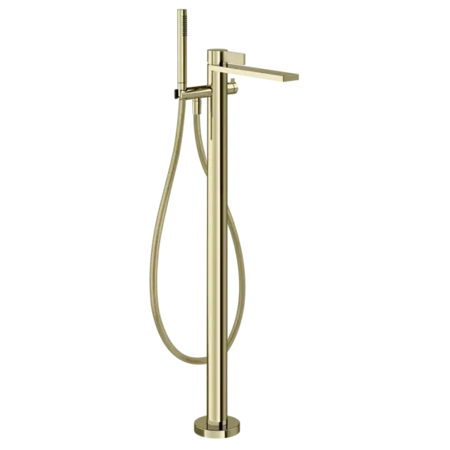 Смеситель для ванны Gessi INVERSO RIGATO 73528#710 цвет-латунь PVD