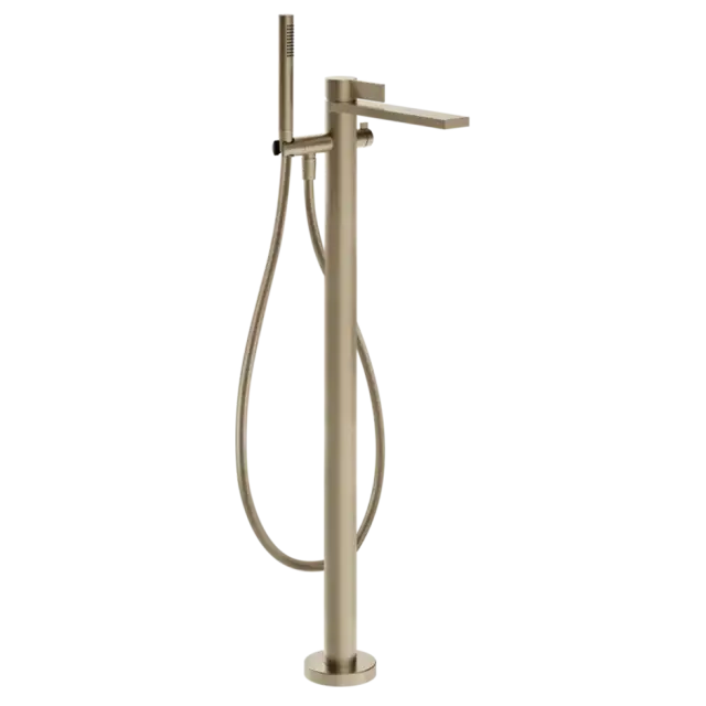 Смеситель для ванны Gessi INVERSO RIGATO 73528#149 цвет-FINOX BRUSHED NICKEL