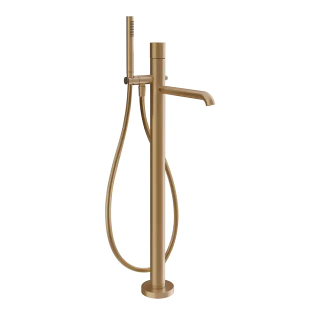Смеситель для ванны Gessi HABITO 70028#726 цвет-Warm Bronze Brushed PVD