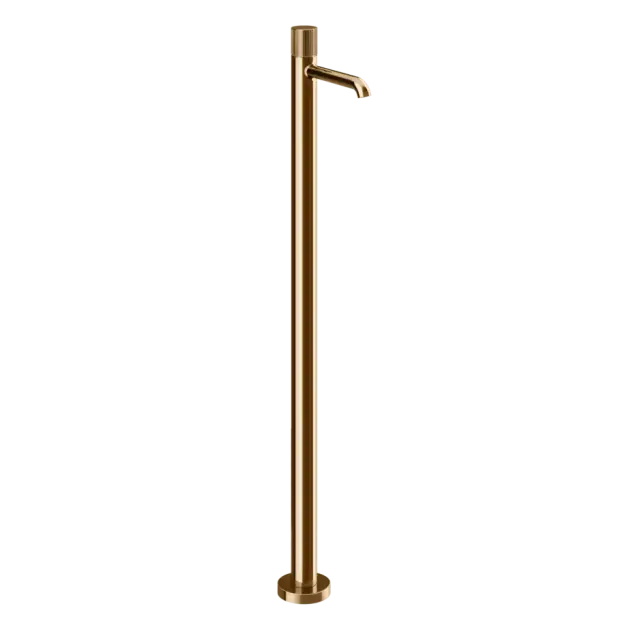 Смеситель для раковины Gessi HABITO RIGATO 70595#735 цвет-Warm Bronze PVD