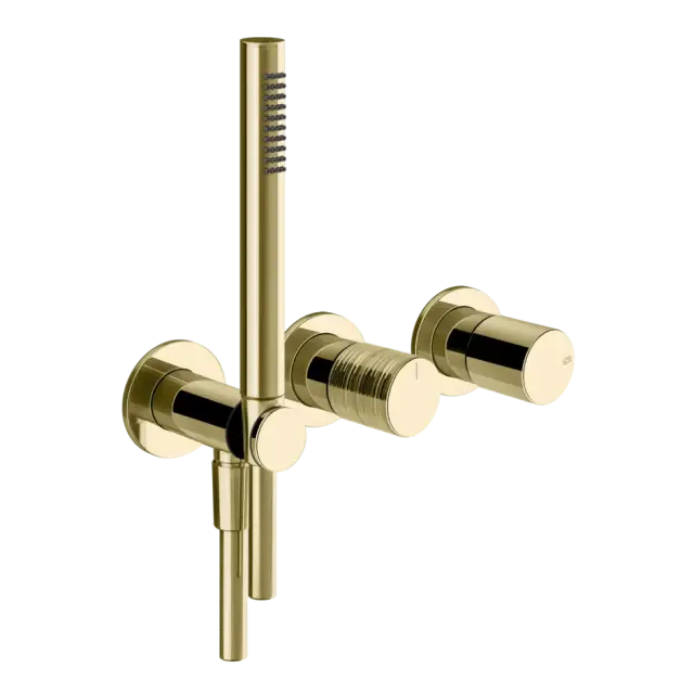 Смеситель для душа Gessi HABITO TRAME 70338#710 цвет-латунь PVD