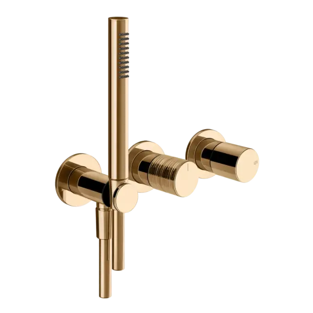 Смеситель для душа Gessi HABITO TRAME 70338#735 цвет-Warm Bronze PVD