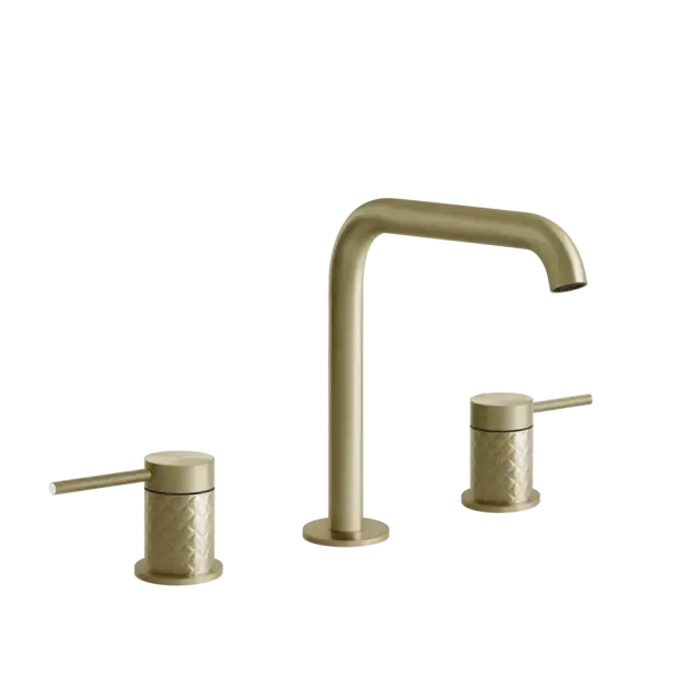 Смеситель для раковины Gessi INTRECCIO 54112#727 цвет-браш.латунь PVD