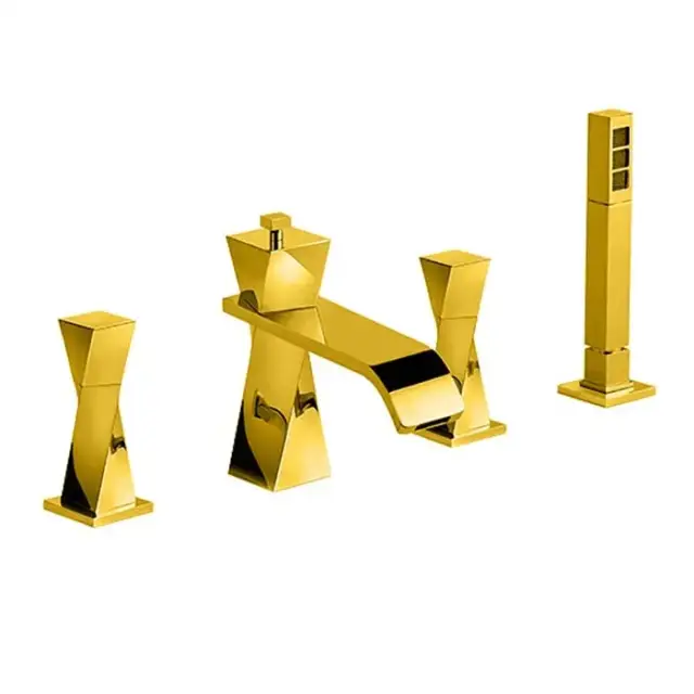 Смеситель для ванны Jorger Turn 623.40.100.020 gold