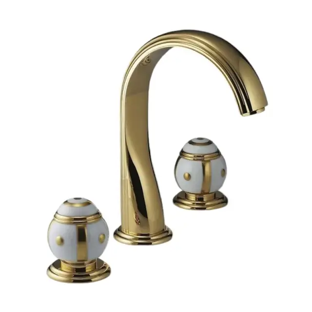 Смеситель для раковины THG Ithaque Gold decor A7A-151