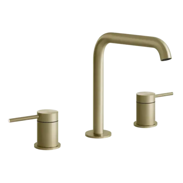 Смеситель для раковины Gessi FLESSA 54012#727 цвет-браш.латунь PVD