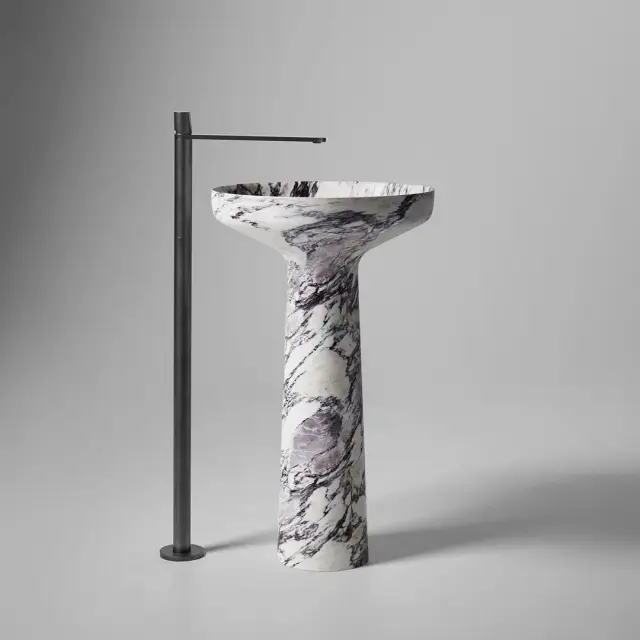 Раковина Antonio Lupi Ago AGO185 мрамор-CALACATTA VIOLA