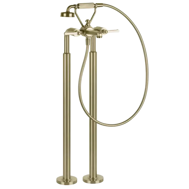 Смеситель для ванны Gessi VENTI20 65128#727 цвет-браш.латунь PVD