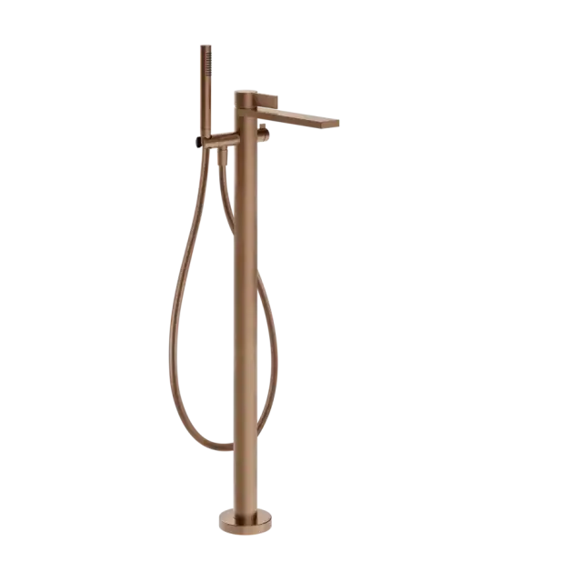Смеситель для ванны Gessi INVERSO DIAMANTATO 73628#708 цвет-браш.медь PVD