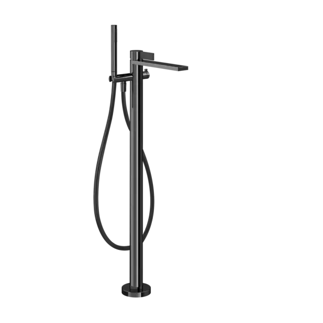 Смеситель для ванны Gessi INVERSO DIAMANTATO 73628#706 цвет-black metal PVD