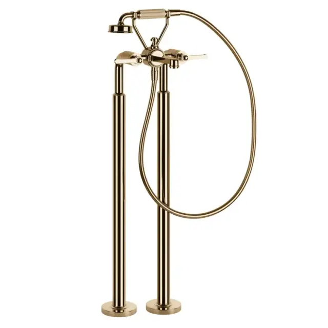 Смеситель для ванны Gessi VENTI20 65128#735 цвет-warm bronze PVD