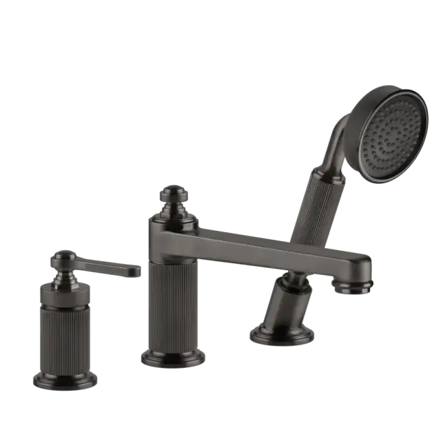 Смеситель для ванны Gessi VENTI20 65037#707 цвет-black metal brushed PVD