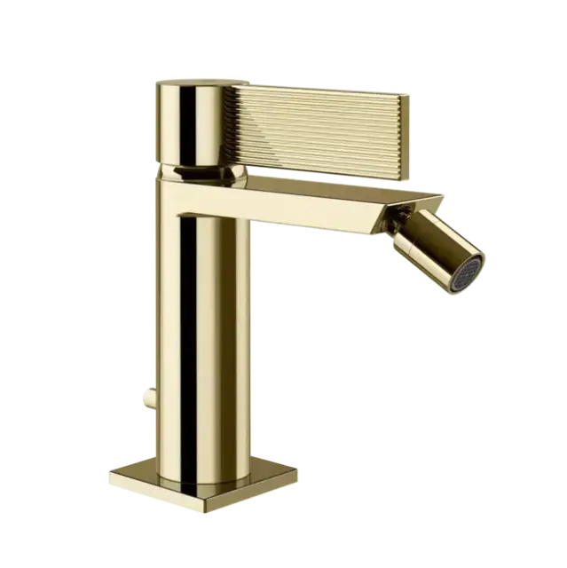 Смеситель для биде Gessi INVERSO RIGATO 73507#710 цвет-латунь PVD
