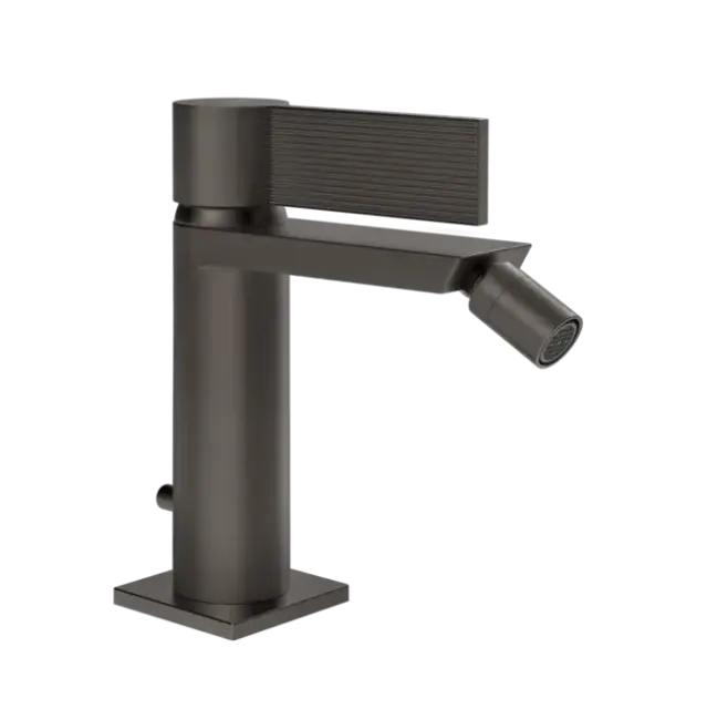 Смеситель для биде Gessi INVERSO RIGATO 73507#707 цвет-black metal brushed PVD