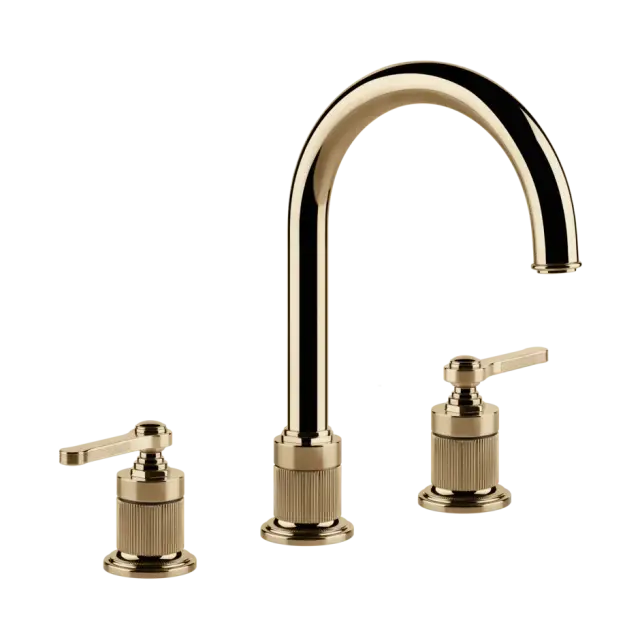 Смеситель для раковины Gessi VENTI20 65015#735 цвет-warm bronze PVD