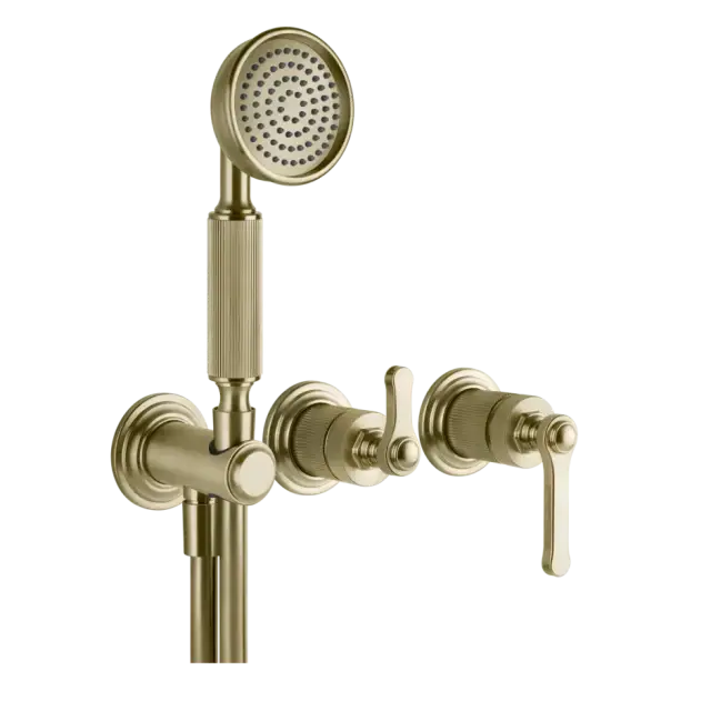 Смеситель для душа Gessi VENTI20 65036#727 цвет-браш.латунь PVD