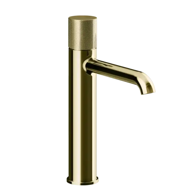 Смеситель для раковины Gessi HABITO DIAMANTATO 70606#710 цвет-латунь PVD