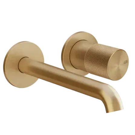 Смеситель для раковины Gessi HABITO DIAMANTATO 70688#726 warm bronze brushed PVD