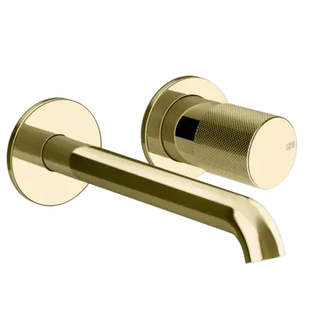 Смеситель для раковины Gessi HABITO DIAMANTATO 70688#710 цвет-латунь PVD