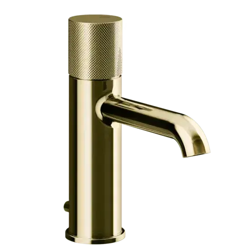 Смеситель для раковины Gessi HABITO DIAMANTATO 70601#710 цвет-латунь PVD