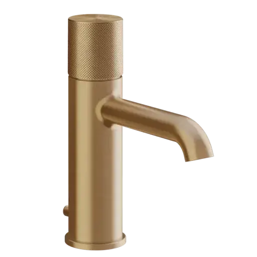Смеситель для раковины Gessi HABITO DIAMANTATO 70601#726 цвет-warm bronze brushed PVD