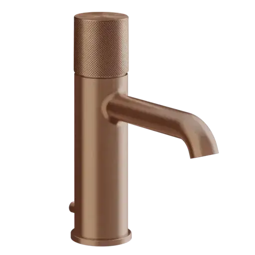Смеситель для раковины Gessi HABITO DIAMANTATO 70601#708 цвет-браш.медь PVD
