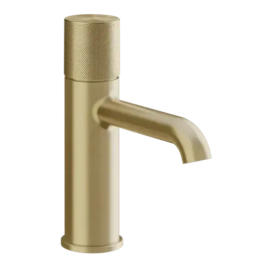 Смеситель для раковины Gessi HABITO DIAMANTATO 70602#727 цвет-браш.латунь PVD