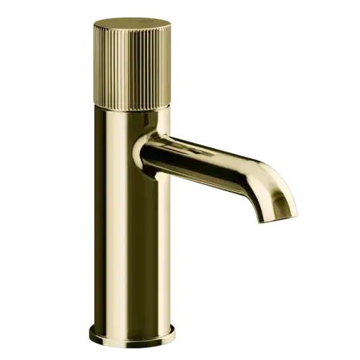 Смеситель для раковины Gessi HABITO RIGATO 70502#710 цвет-латунь PVD