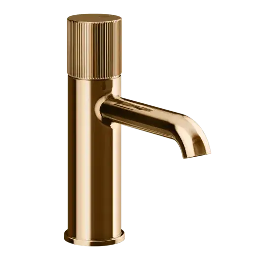 Смеситель для раковины Gessi HABITO RIGATO 70502#735 цвет-warm bronze PVD