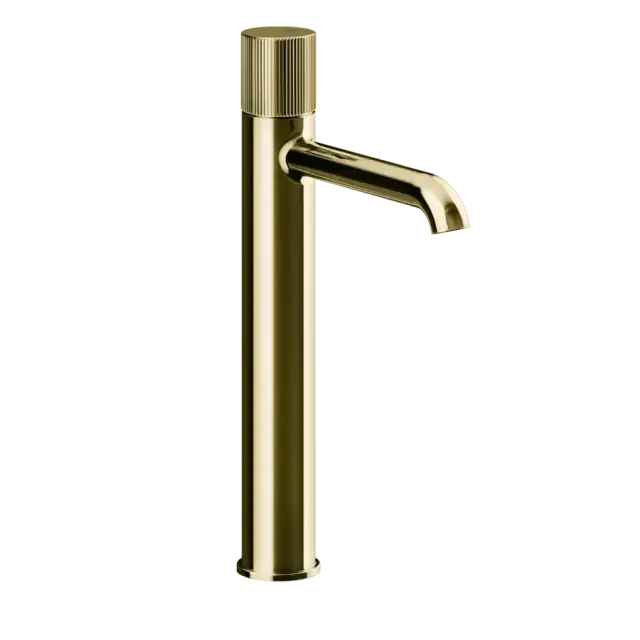 Смеситель для раковины Gessi HABITO RIGATO 70504#710 цвет-латунь PVD