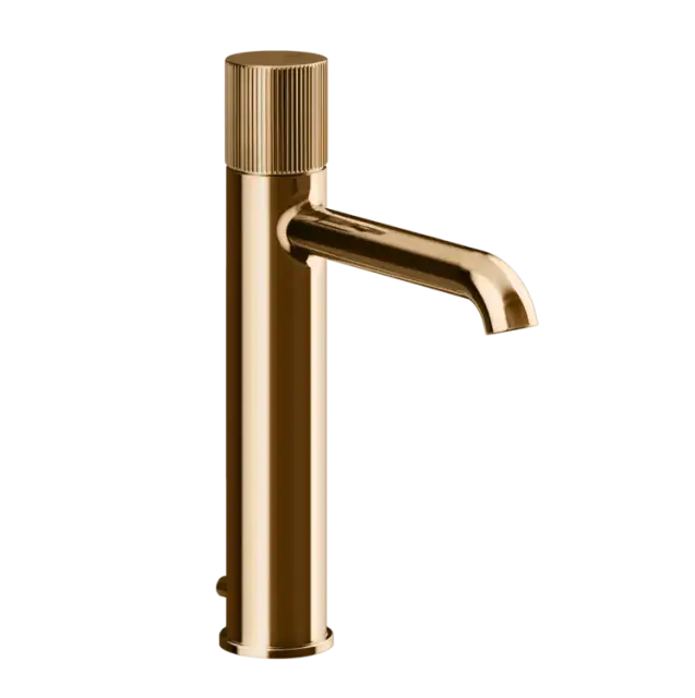 Смеситель для раковины Gessi HABITO RIGATO 70505#735 цвет-warm bronze PVD