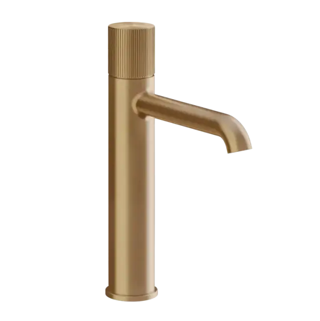 Смеситель для раковины Gessi HABITO RIGATO 70506#726 цвет-warm bronze brushed PVD
