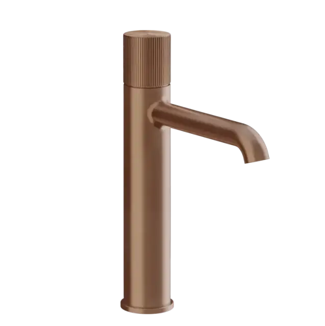 Смеситель для раковины Gessi HABITO RIGATO 70506#708 цвет-браш.медь PVD