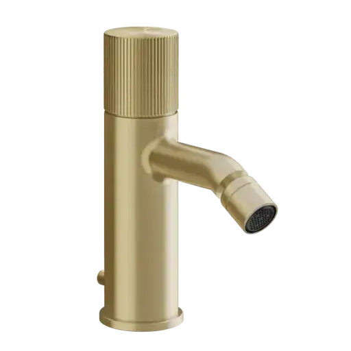 Смеситель для биде Gessi HABITO RIGATO 70507#727 цвет-браш.латунь PVD