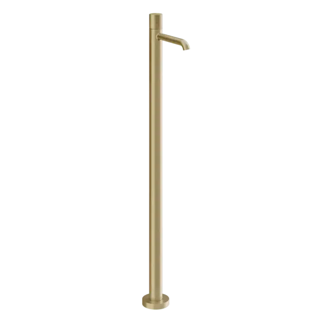 Смеситель для ванны Gessi HABITO DIAMANTATO 70495#727 цвет-браш.латунь PVD