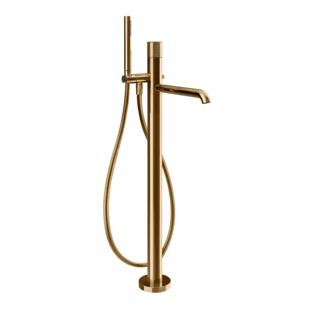 Смеситель для ванны Gessi HABITO CESELLO 70428#735 цвет-warm bronze PVD