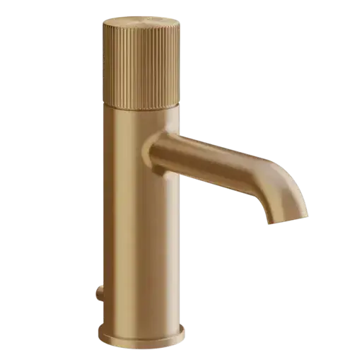 Смеситель для раковины Gessi HABITO RIGATO 70501#726 цвет-warm bronze brushed PVD