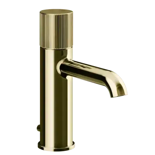 Смеситель для раковины Gessi HABITO RIGATO 70501#710 цвет-латунь PVD