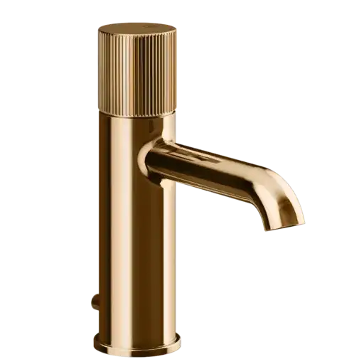 Смеситель для раковины Gessi HABITO RIGATO 70501#735 цвет-warm bronze PVD