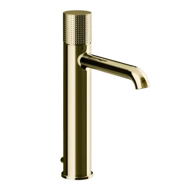 Смеситель для раковины Gessi HABITO CESELLO 70405#710 цвет-латунь PVD